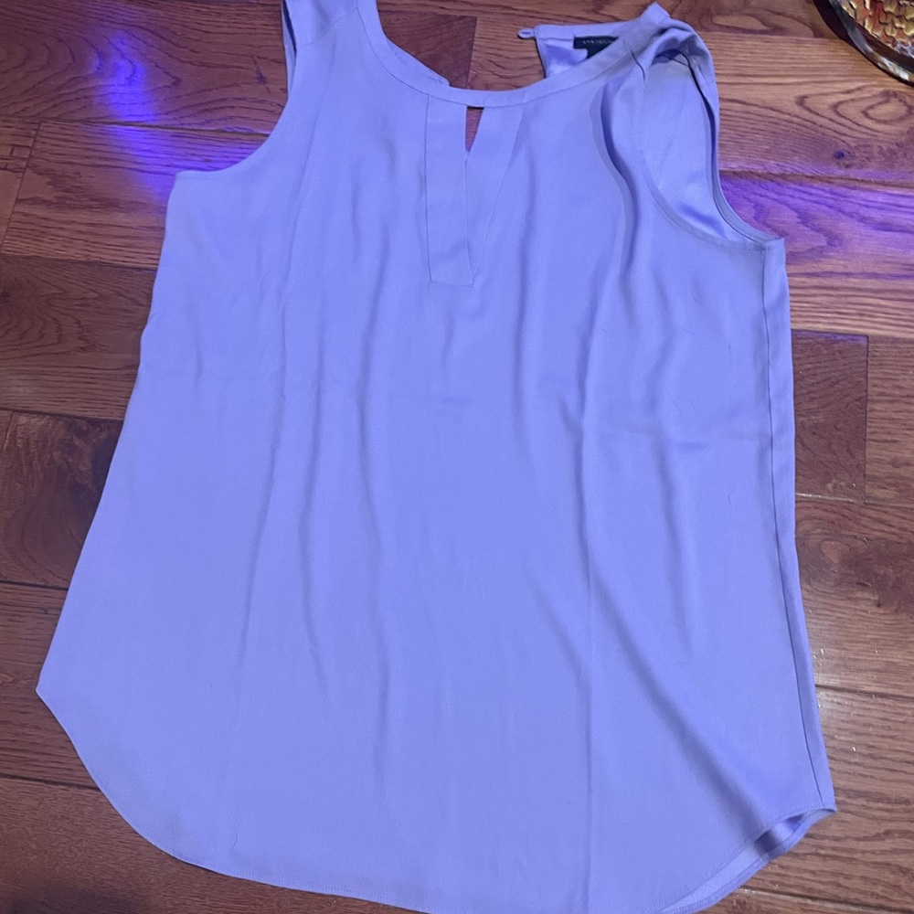 ANN TAYLOR PURPLE TANKTOP BLOUSE
